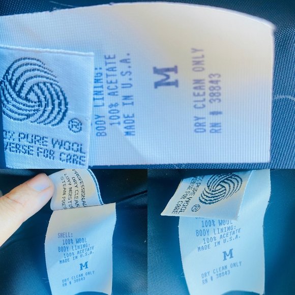 Preston & York Vintage Full Wool Pea Coat Pockets Lined Black Ladies M USA Made - Picture 8 of 10